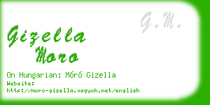 gizella moro business card