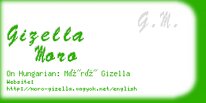 gizella moro business card